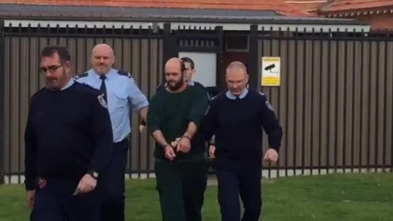 Marcus Stanford arrives at Leeton Courthouse for sentencing