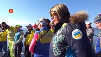 Ülkelerine dönemeyen Ukraynalı milli kürekçiler, Köyceğiz'de misafir