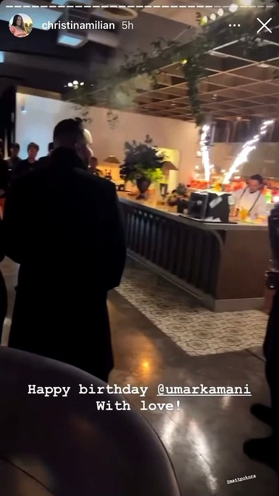 M. Pokora et Christina Milian ont assisté à la soirée d'anniversaire d'Umar Kamani à Los Angeles