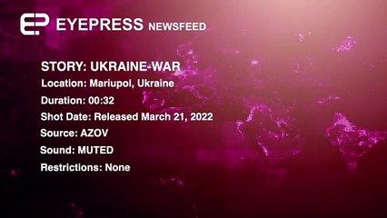 Vídeo demonstra destruição de bombardeamento em Mariupol