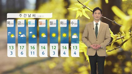 [날씨] 내일 대체로 흐림...전국 곳곳 한때 빗방울 / YTN
