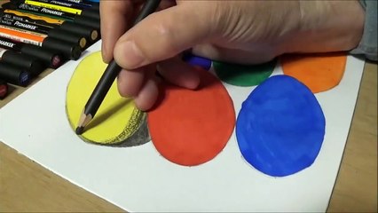 Drawing and Coloring for Kids - How to Draw Easter Eggs - 3D Trick Art for Kids