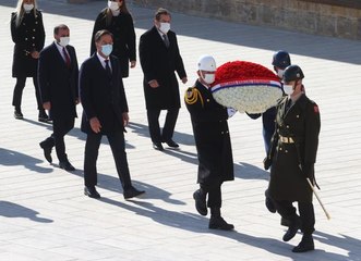 Hollanda Başbakanı Rutte, Anıtkabir'i ziyaret etti