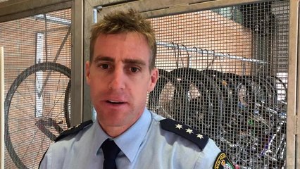 Wagga Police Inspector Adrian Telfer on Lost and Found Day