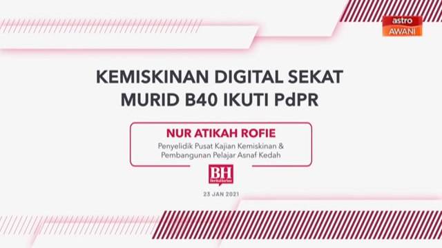 [INFOGRAFIK] Kemiskinan Digital Sekat Murid B40 Ikuti PdPR