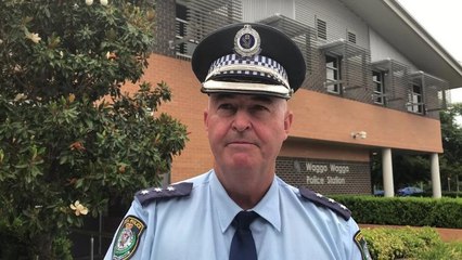 Wagga Police Inspector Peter McLay on Temora man run down by his sister in a car