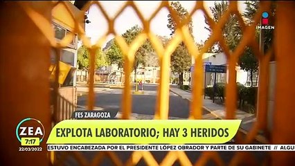 Explota laboratorio en la FES Zaragoza; hay tres heridos