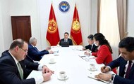 Kırgızistan Cumhurbaşkanı Caparov, AK Parti Başkan Vekili Yıldırım ile bir araya geldi