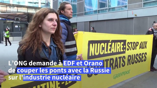Nucléaire: Greenpeace dénonce les liens d'EDF et Orano avec la Russie