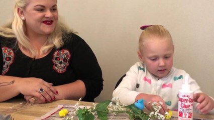 Getting ready for the Easter Hat Parade