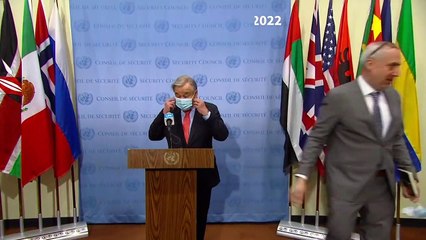 Le chef de l'ONU appelle à la fin de la "guerre absurde" de la Russie en Ukraine