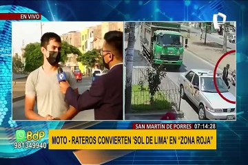 Ola de asaltos en SMP: delincuentes roban a bordo de motos en urbanización Sol de Lima