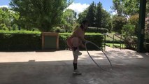 Julia Erwin hula hooping