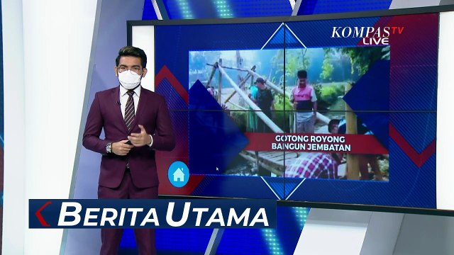 7 Tahun Tak Pernah Diperbaiki Pemerintah, Warga 2 Desa Rutin Gotong Royong untuk Perbaiki Jembatan