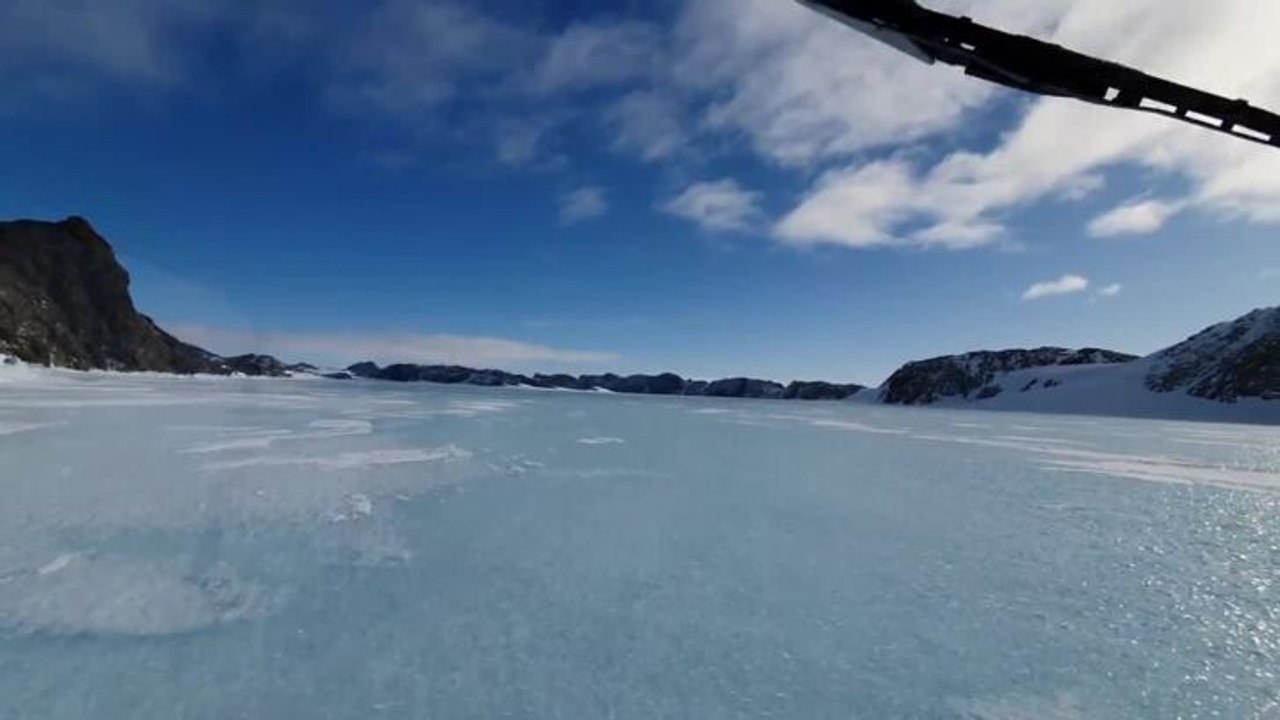 Driving on a fjord