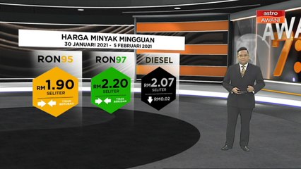 [INFOGRAFIK] Harga runcit produk Petroleum 30 Januari 2021 sehingga 5 Februari 2021