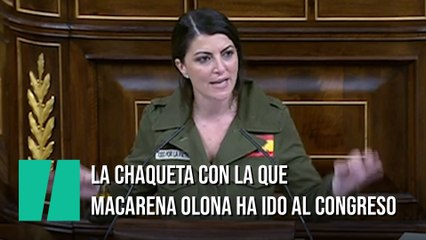 La chaqueta con la que Macarena Olona ha ido al Congreso