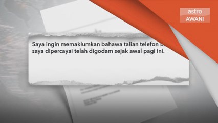Keselamatan Siber | Talian telefon bimbit MB Pahang digodam