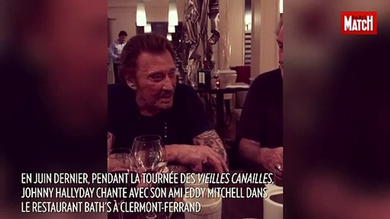 Johnny Hallyday et Eddy Mitchell en chœur à Clermont-Ferrand