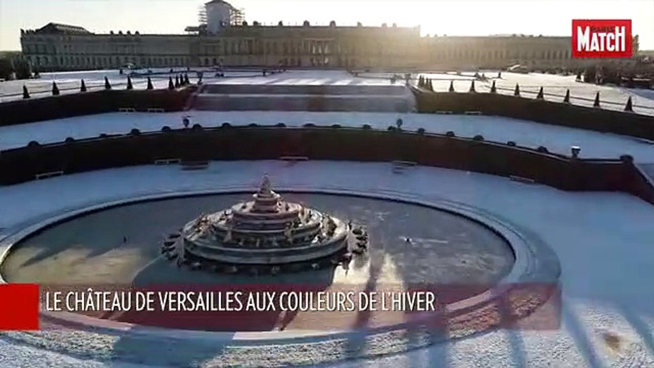 Drone : le château de Versailles aux couleurs de l’hiver