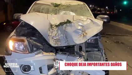 Percance vial dejó una camioneta Ford totalmente destruida sobre avenida  Juan Gil Preciado