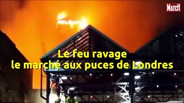 Le feu ravage Camden Lock Market, le marché aux puces de Londres