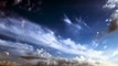 Beautiful clouds float on the blue sky, time-lapse. beautiful bright light sky in summer the view of the natural outdoor environment.