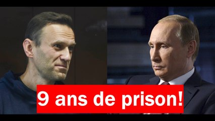 Répression en Russie : L'opposant ALEXEI NAVALNY condamné à 9 ans de prison
