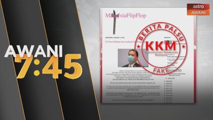 Berita palsu | Dr Noor Hisham nafi letak jawatan KPK