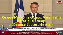 Climat. Ce qu'Emmanuel Macron a dit en anglais aux Américains