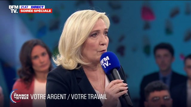 Marine Le Pen à propos des soignants non-vaccinés contre le Covid-19: Je réintègrerai l'intégralité du personnel soignant qui a été suspendu