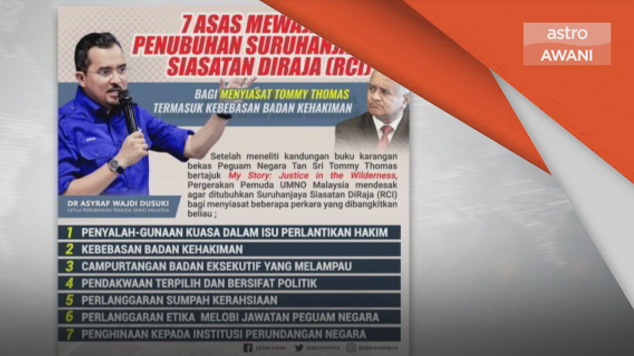Buku Tommy Thomas | Pemuda UMNO desak siasat To...