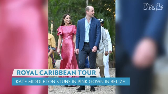 Kate Middleton Debuts Her First Glam Tour Look in Hot Pink Gown in Belize