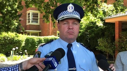 riverina police district commander Bob Noble talks about the spate of break-ins at Forest Hill on Monday night