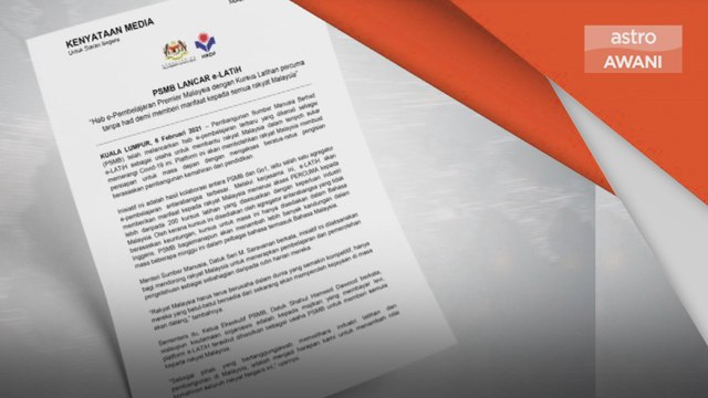 e-Latih | PSMB sedia e-Pembelajaran kemahiran, pendidikan