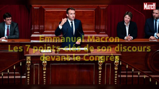 Les sept points à retenir du discours d’Emmanuel Macron au Congrès