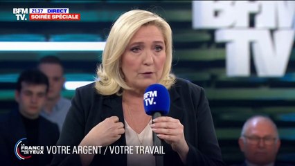 Marine Le Pen: "Je veux qu'on revienne aux prix régulés du gaz et de l'électricité"
