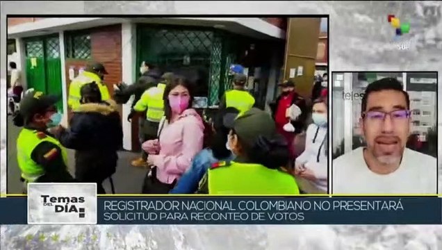 Registrador Nacional colombiano no presentará solicitud para reconteo de votos