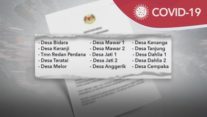 COVID-19 | PKPD di taman perumahan di bandar Muadzam Shah