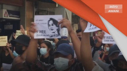 Protes Di Myanmar | Protes anti-tentera makin marak, ribuan berhimpun