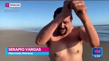 VIDEO: Diputado de Morena propone playa nudista en Sinaloa