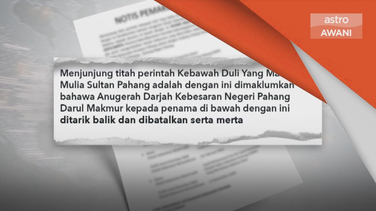 Istana Pahang tarik semula gelaran Datuk bagi Farid Kamil, Boy Iman