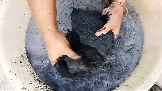 Pure Charcoal Sand Cement Gritty Water Crumble Cr: Super Unique ASMR