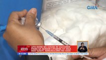 4th dose ng COVID-19 vaccines para sa senior citizens at mga may sakit, isinusulong ng DOH | UB