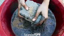 Gritty Charcoal Sand Cement Water Crumble Cr: Lees Relax ASMR