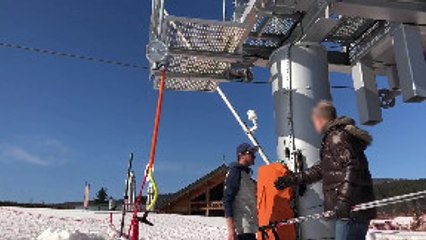 Ski Drag Lift Prank
