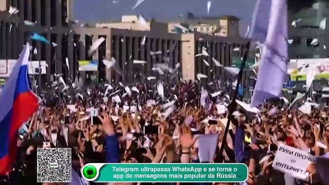 Telegram ultrapassa WhatsApp e se torna o app de mensagens mais popular da Rússia