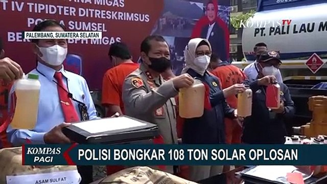 Temuan Aksi Pengoplosan Solar dari Gudang Minyak Ilegal, 108 Ton Solar Oplosan Disita Polisi