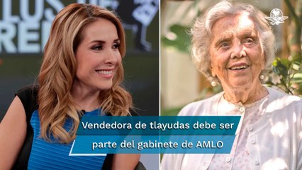Debería ser del gabinete de AMLO, dice Poniatowska sobre vendedora de tlayudas que presentó Uresti