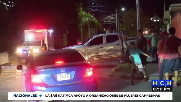 Fuerte accidente vial deja varias personas heridas en la colonia Trejo de SPS